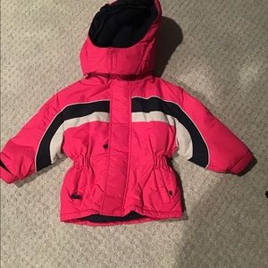 Snow bib and jacket -hot pink